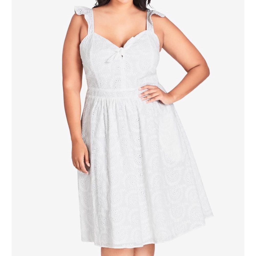 CITY CHIC Dress Knot Tie V-neck Sleeveless 18